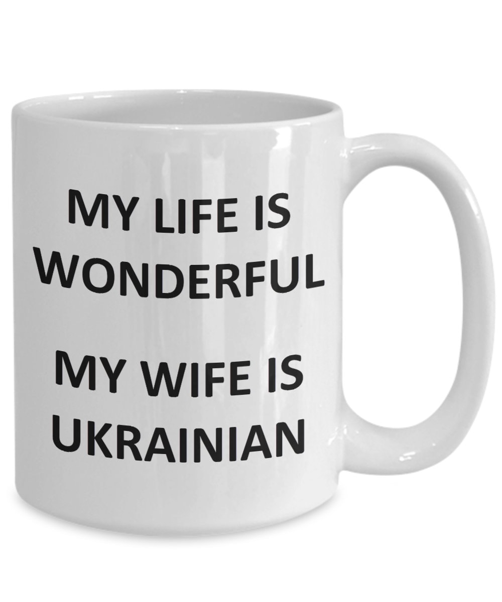I love my UKRAINIAN Husband Ceramic Coffee Tea Mug Cup 