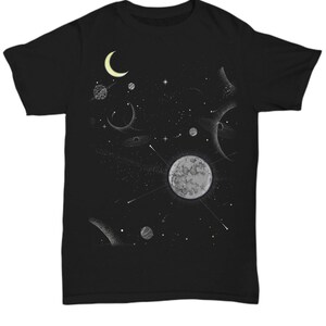 Space Cowgirl Cosmic Girl Tshirt Moon Stars Galaxy Mystic Shirt for Daughter Kids Her Boho