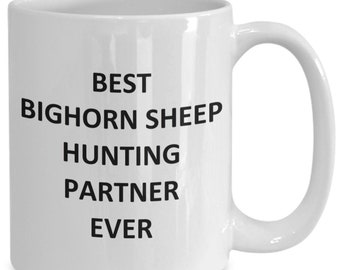 Bighorn Sheep Hunting Partner Mug for Him Hunter Hunt Birthday Coffee Cup Tea