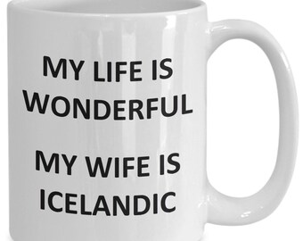 Mug for Icelandic Husband Father Dad Birthday Iceland Coffee Cup Tea