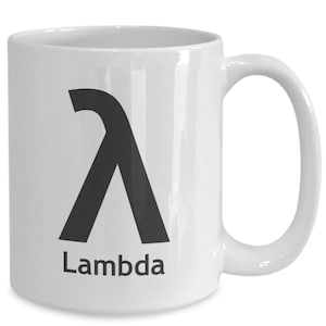 Lambda Greek Letter Mug Character Funny Cup Symbols Greek Alphabet