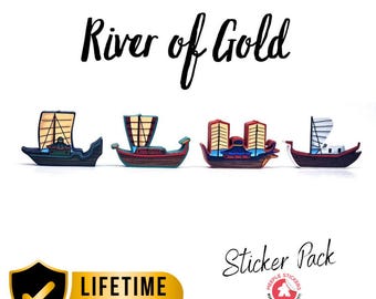 River of Gold sticker set