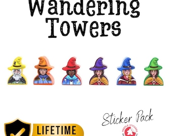 Wandering Towers sticker set