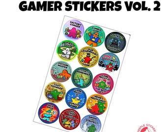 MeepleSticker's Gamer Stickers Vol. 2
