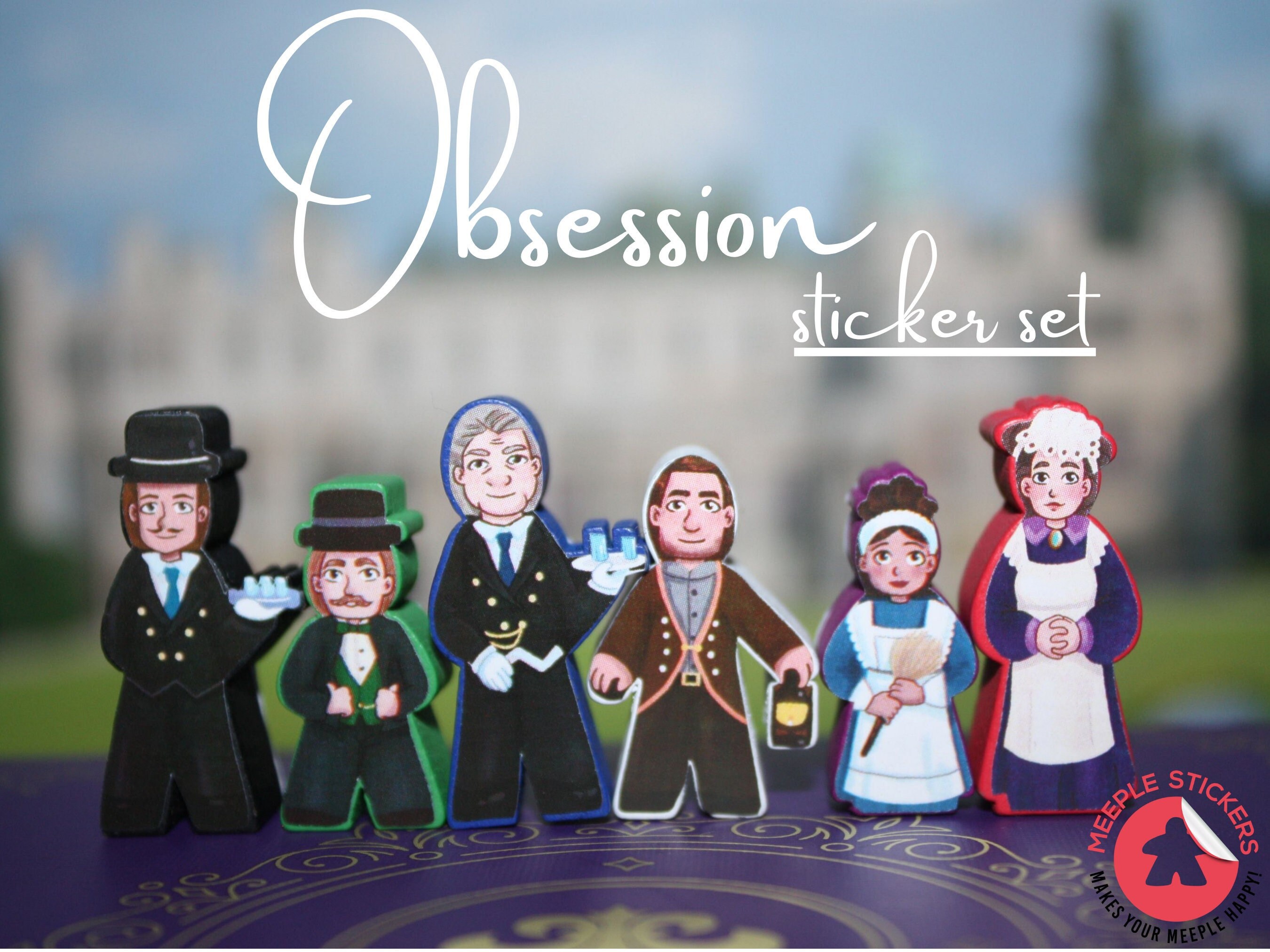 Obsession Meeple Stickers Upgrade Pack Decals Kit for Etsy