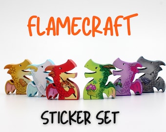 DnD Meeples Sticker for Sale by AWoodDesigns