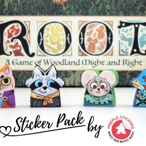 ROOT Meeple Stickers upgrade pack • Decals Kit for ROOT boardgame