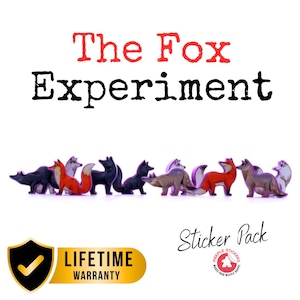 The fox experiment sticker set