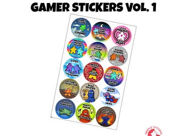 MeepleSticker's Gamer Stickers Vol. 1