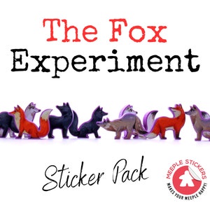 The fox experiment sticker set