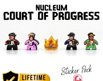 Nucleum - Court of Progress Sticker set