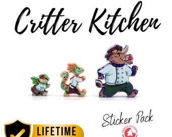 Critter Kitchen base game + À La Carte expansion sticker set