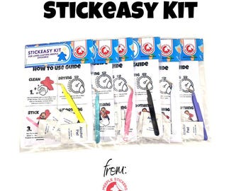 Sticker Application Kit for Board Game Pieces – Cleaning Wipes & Precision Tweezer