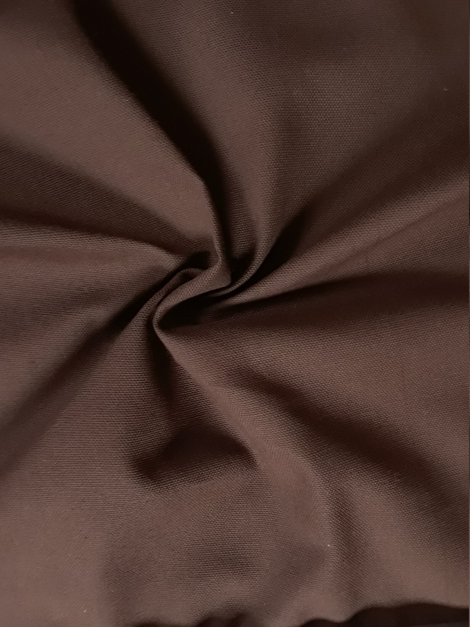 CANVAS DUCK COTTON 17 Chocolate Brown Fabric 8 Oz Clothing Etsy