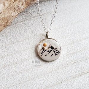 SILVER Mountain mustard seed necklace | .925 sterling silver | DAINTY girl | Matthew 17:20 Biblical Gift | Christian Scripture Faith Jewelry