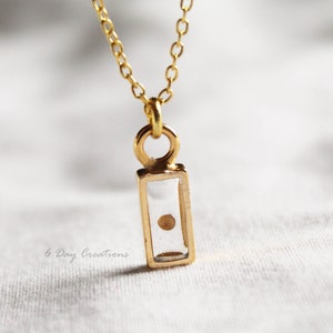 Mustard seed necklace | .925 sterling silver, copper, and 14k gold plated | unique Christian jewelry | Matthew 17:20 | dainty | minimalistic