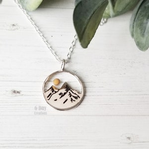 Mountain mustard seed necklace | .925 sterling silver | Matthew 17:20 | Biblical gift | Christian necklace | mountain jewelry | faith