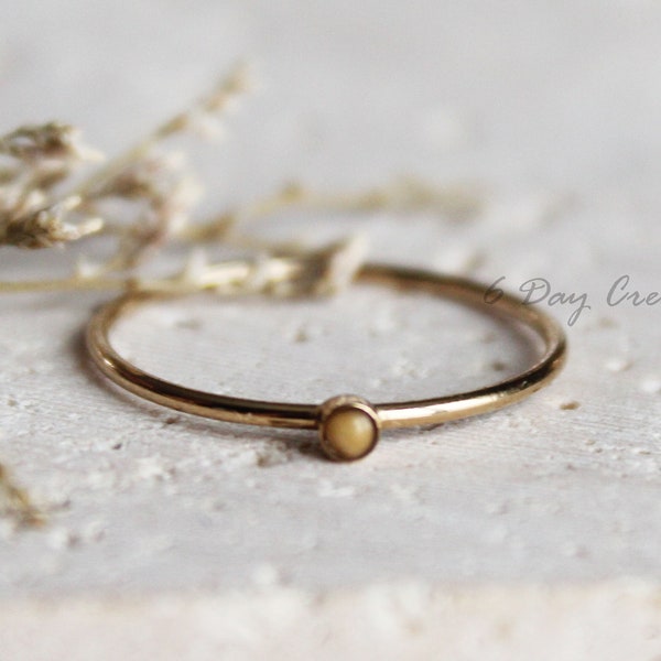 Dainty mustard seed ring | .925 sterling silver or gold filled | faith jewelry | MOVE MOUNTAINS | unique biblical gift | Matthew 17:20