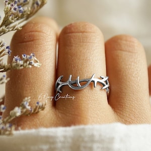Crown of thorns ring | .925 sterling silver | Faith jewelry | Christian accessory | detailed thorns | Biblical jewelry | hypoallergenic