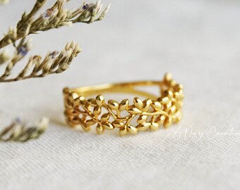 Branch Vine ring | sterling silver gold | nature jewelry | Mothers Day Gift | Gift for Wife