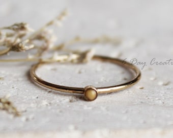 Dainty mustard seed ring | .925 sterling silver or gold filled | faith jewelry | MOVE MOUNTAINS | unique biblical gift | Matthew 17:20