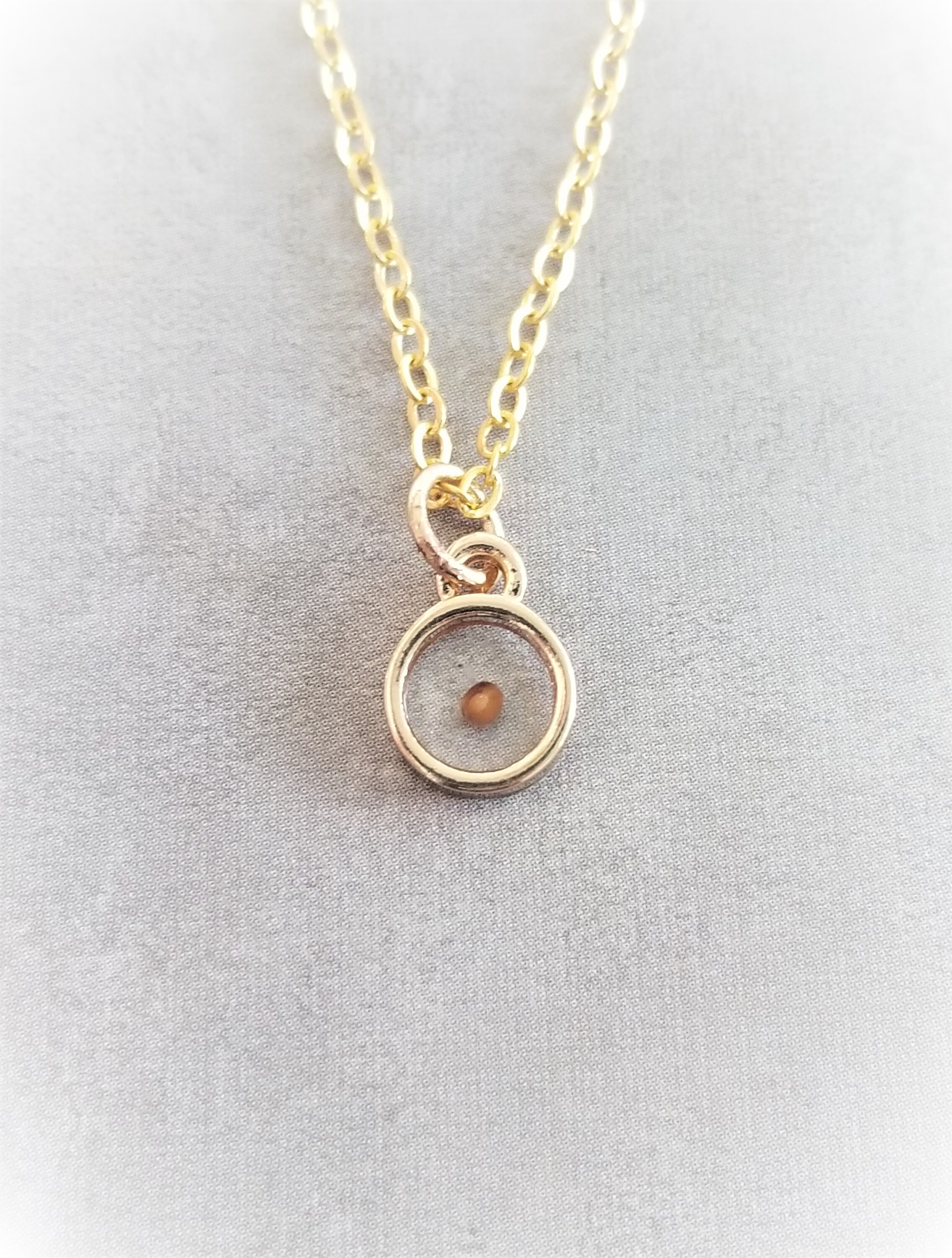 14 karat gold mustard seed necklace Clearance