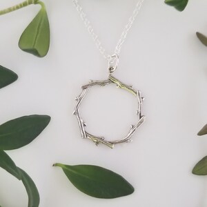 Crown of thorns necklace | 925 sterling silver | Faith jewelry | Christian necklace | detailed thorns | Biblical jewelry | hypoallergenic