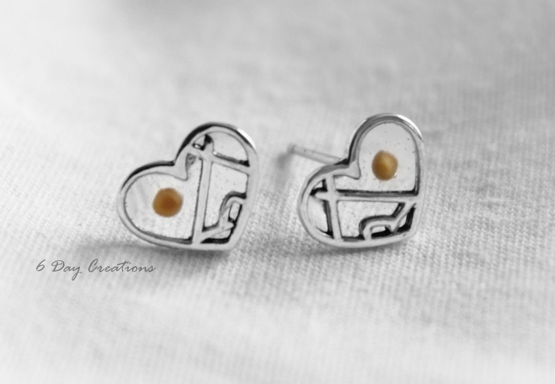 Mustard Seed Earrings .925 Sterling Silver Miscarriage Gift Matthew 17