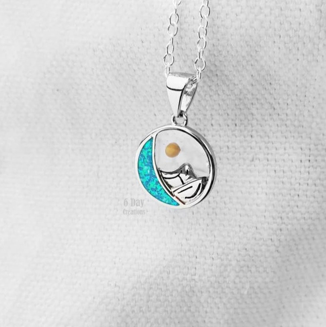 Collana Montagna Con Seme Di Senape In Argento 925 – Gioiello Significativo Per Donne, Regalo Trekking, Con Panno E Scatola