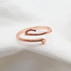 Music note ring 925 sterling silver plated music teacher gift minimalist gift for her dainty jewelry eighth note Rose gold