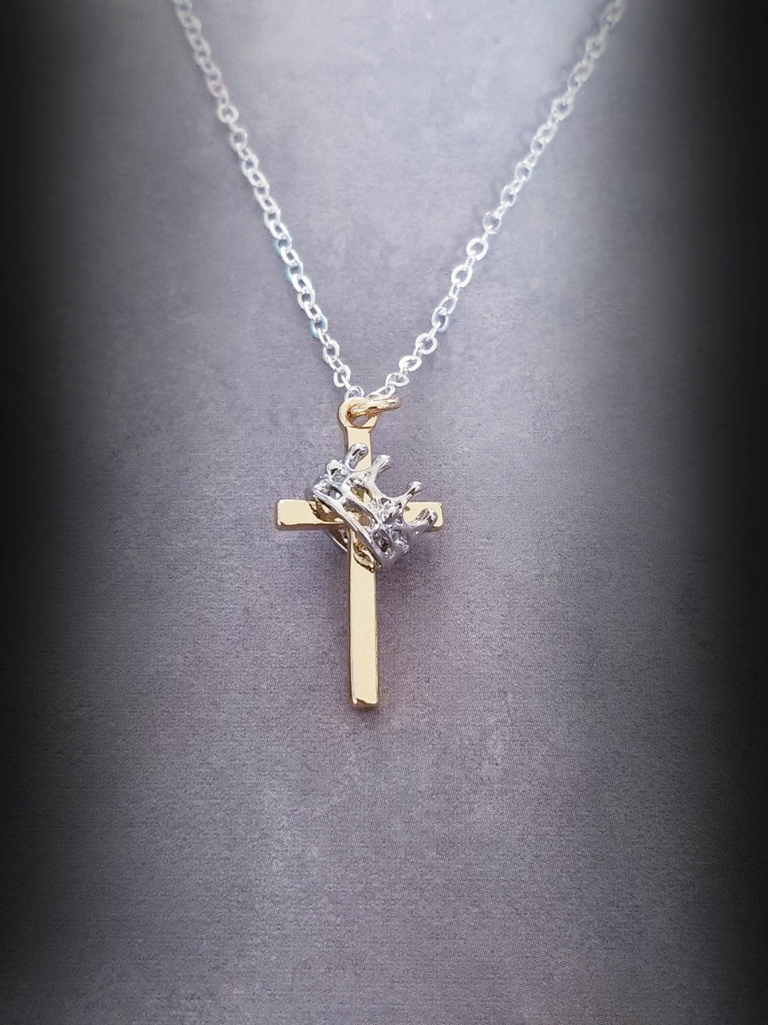 Cross Necklace .925 Sterling Silver Chain Faith Necklace Jesus Christian Jewelry Daughter of the