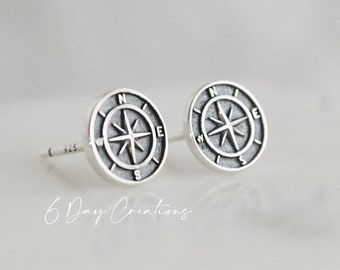 Bible Verse Compass Earrings Psalm 119 | 925 sterling silver | faith jewelry | scripture accessory | **hypoallergenic | gift