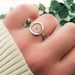 s925 mustard seed ring | sterling silver faith jewelry | unique biblical gift | Matthew 17:20 | large circle ring | handmade gift 