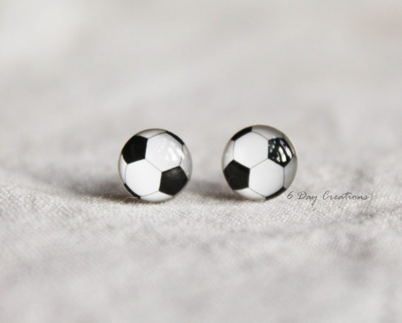 Soccer earrings shop