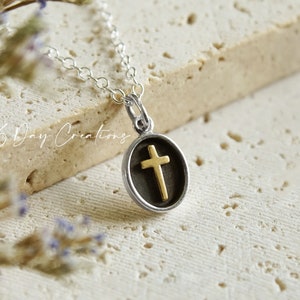 Jesus cross necklace | s925 sterling silver | minimalistic Biblical accessory | faith-inspired necklace | **hypoallergenic | gift for her