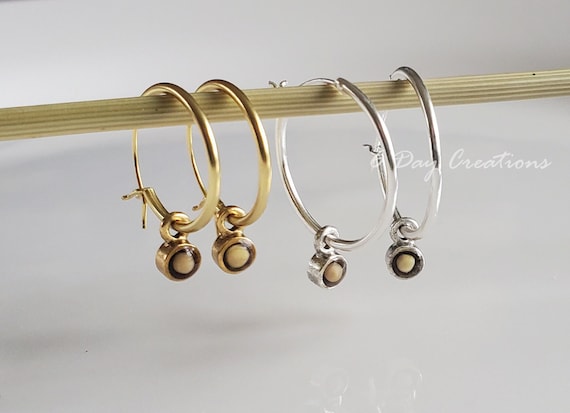 Mustard seed earrings | .925 sterling silver | dainty hoops | faith jewelry | Matthew 17:20 | Christian | minimalistic | move mountains