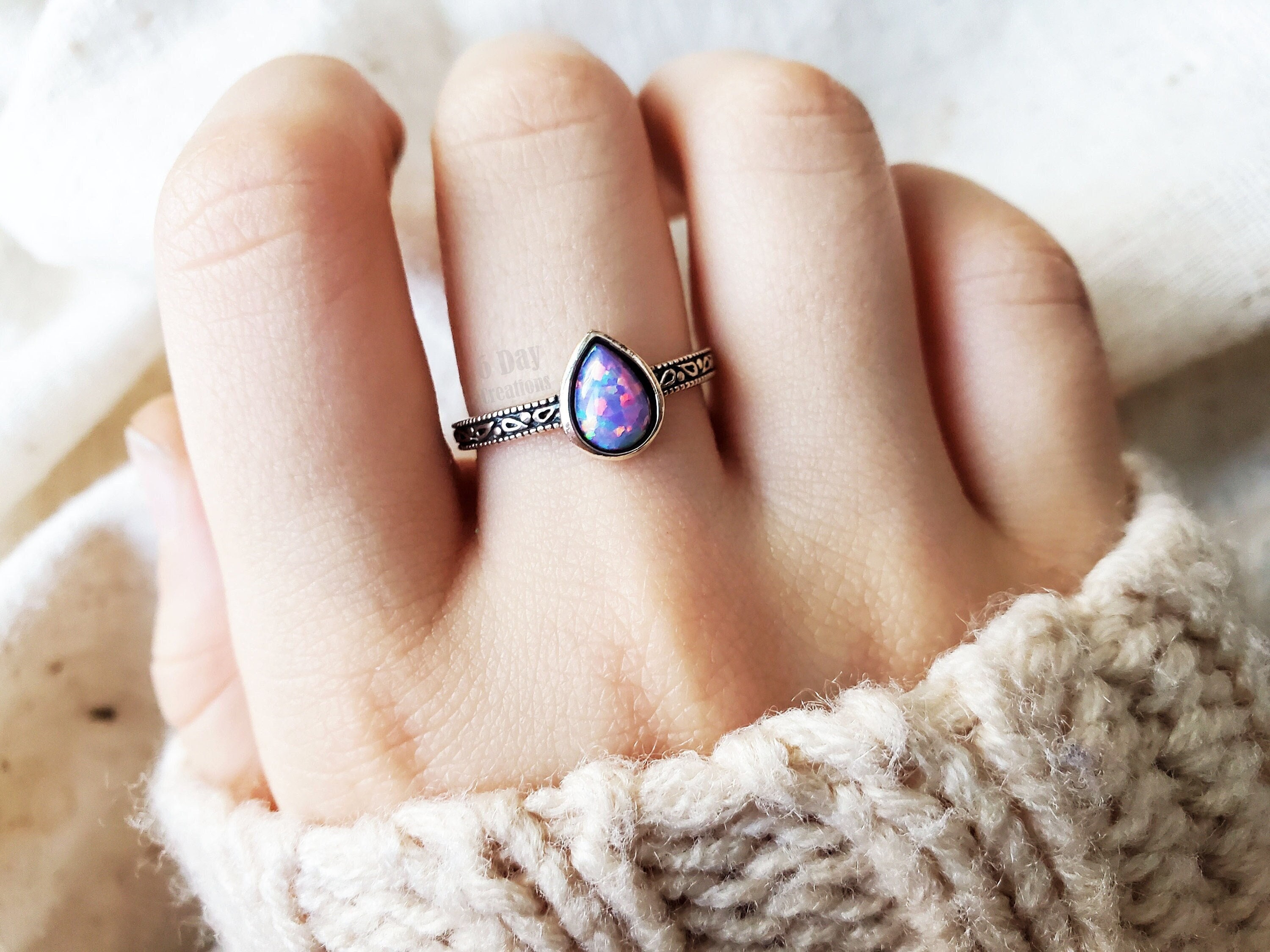 Purple bello deals opal ring