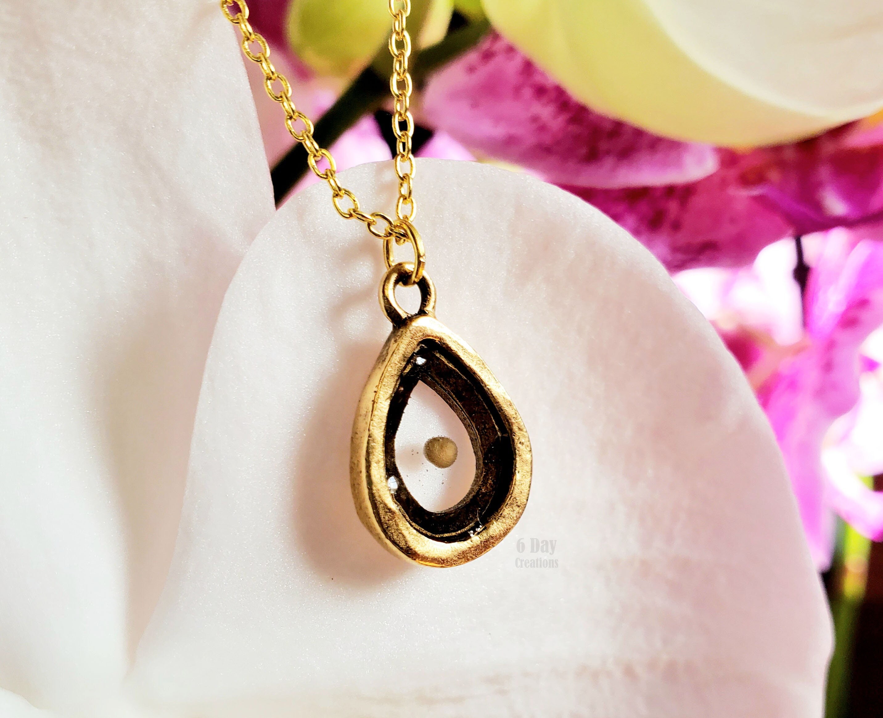 Vivaday Collana Cristiana Con Ciondolo Croce E Seme Di Senape, Versetto Matteo 17:20, Oro Rosa, Catena Regolabile 45+5 Cm, Acciaio Inox