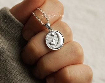 Necklace "I love you to the moon and back" | .925 sterling silver | crescent moon | **hypoallergenic | gift for granddaughter