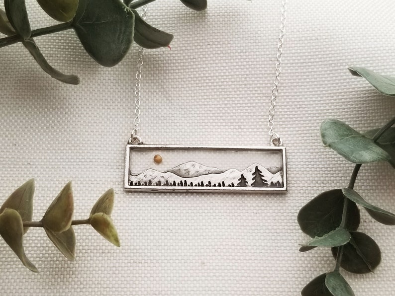 Mustard seed necklace | .925 sterling silver plated chain | Matthew 17:20 |Christian necklace | mountain | faith necklace | handmade jewelry 