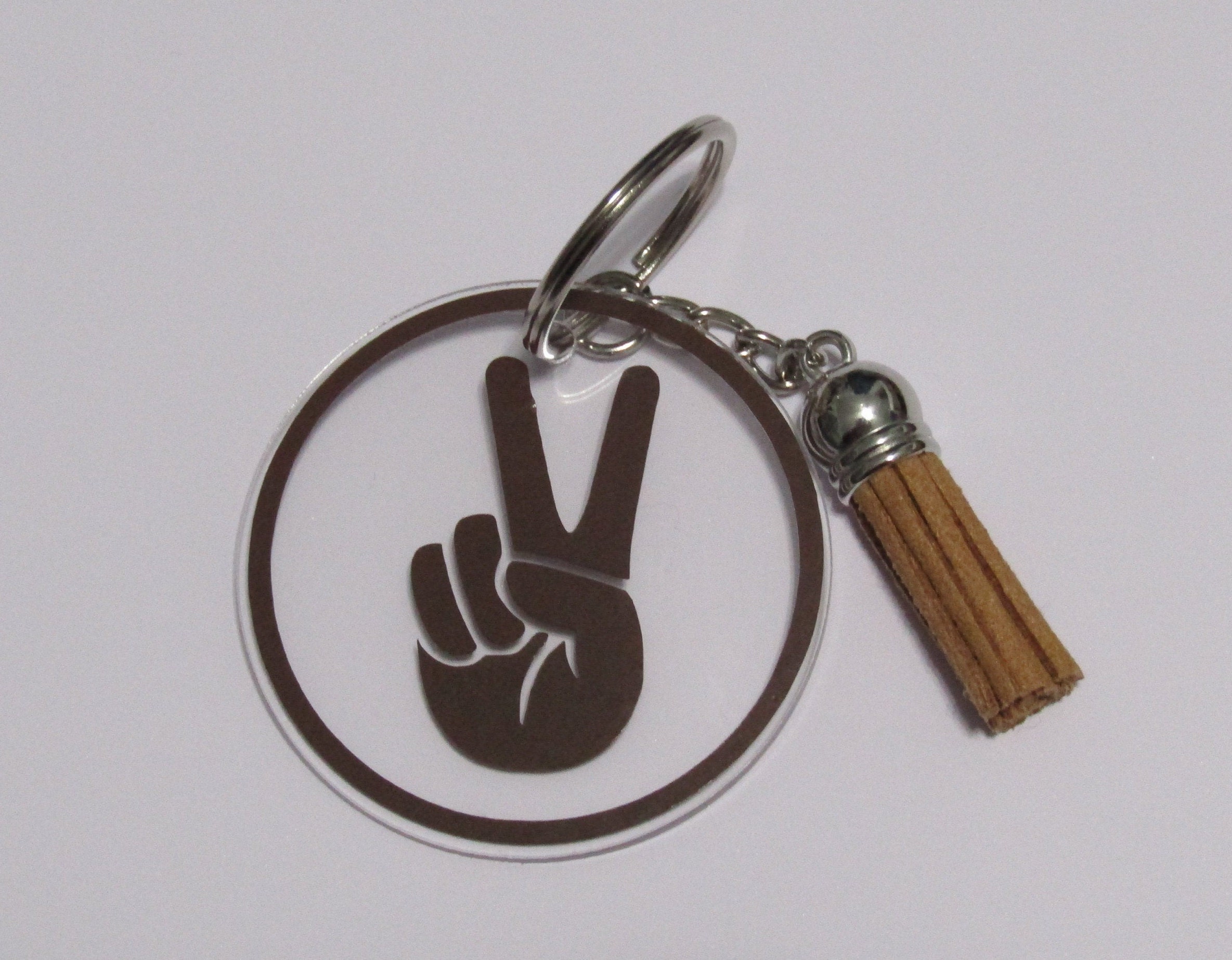 Peace Keychain Etsy