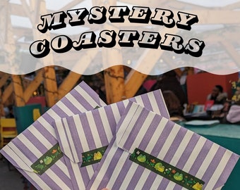 Mystery coaster || cotton crochet coaster || cute coaster || coaster gift sets
