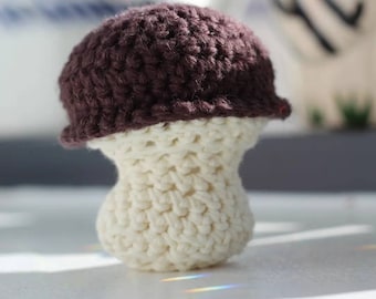 Crochet Mushroom Plushie: Handmade Cottagecore Decor