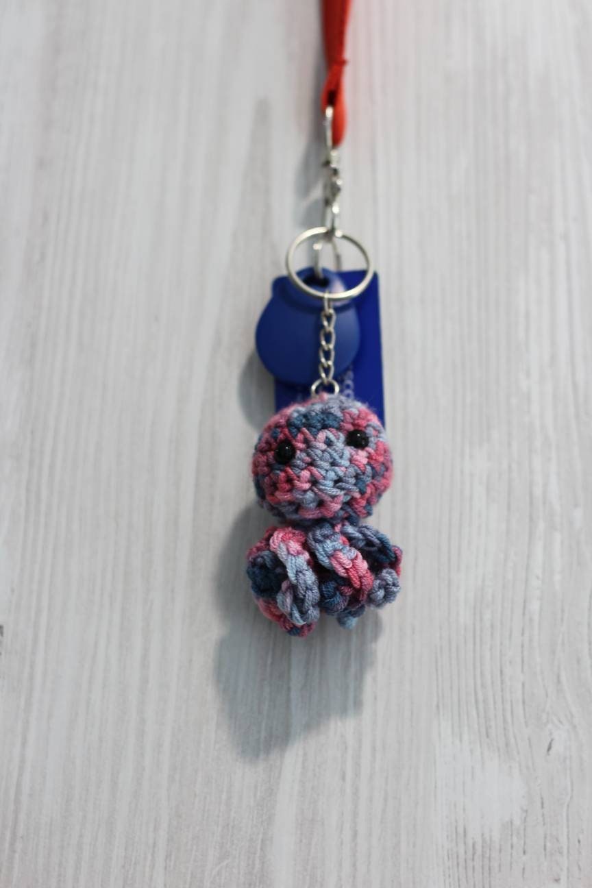 Little octopus keyring | Etsy