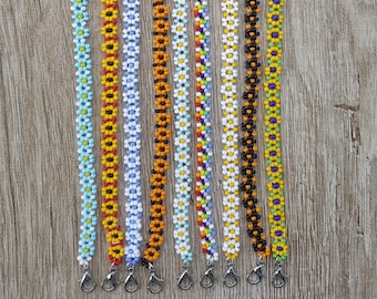 Collar de cuentas de semillas de flores de Margarita, gargantilla de joyería delicada colorida brillante, accesorios de playa de verano, regalos para su mamá