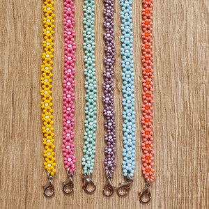 Daisy Flower Seed Bead Necklace Summer Collection Shinny Colorful Dainty Jewelry Choker Accessories Beach Accessory Gifts for her mom