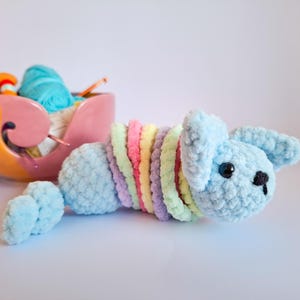 Easy crochet pattern, crochet fidget toy, crochet worry pet, rainbow crochet, crochet pattern for beginners, Digital Pattern Only