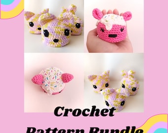 Amigurumi Bear & Squishmallow Crochet Pattern Bundle (Digital Pattern)