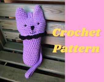 Crochet bottle holder pattern, cat bottle, cat gifts, crochet bottle holder, crochet bottle bag, yoga gift, walking gift, DIGITAL ITEM