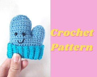Kawaii winter mitten amigurumi crochet pattern